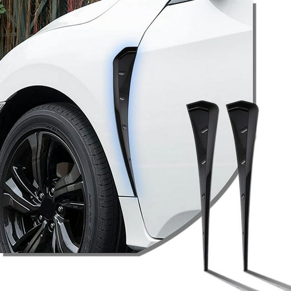 Universal Car Mudguard Side Vent Decorative Stickers, Air Flow Intake Hole Grille Accessories ,ABS Black