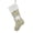 Silver, variant on Holiday Unique 3D Poinsettia Christmas Decorative Hanging Stocking with Faux Fur Cuff (Silver+White 8"x19" Stocking)