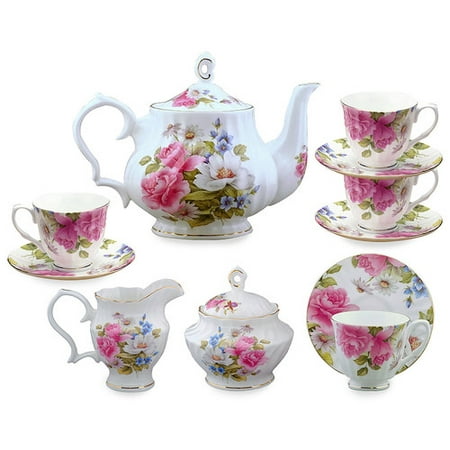 Grace's Tea Ware 11 pièces en porcelaine grâce à thé de Rose