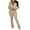 Khaki 2 piece outfit for women, variant on Summer Saving Wycnly Womens 2 Piece Blazer Casual Business Open Front Blazer Jacket and High Waist Pants Sets Office Lady Suits Sets under $5