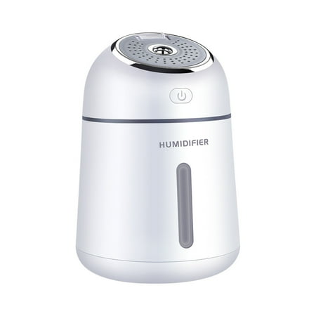

Mini USB Humidifier Electric Ultra-silent Oils Diffuser Atomization with Night Light for Bedroom Office White
