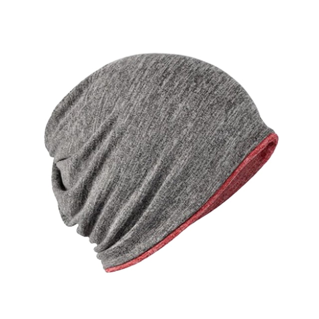 Gorros de invierno Greeniant para quimioterapia gris, gorro grueso, doble capa, a prueba de viento, OD020519-02B