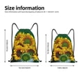 thumbnail image 4 of Kdxio Sunflowers in Bucket Print Drawstring Backpack Bag,Waterproof Draw String Back Sack, Gym Drawstring Bags Swim Bag For Unisex, 4 of 9