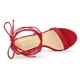 thumbnail image 4 of Sandalias Cordón Arriba Plataforma Tacones De Aguja Para Mujeres rojo 36, 4 of 7