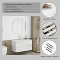thumbnail image 4 of 36-inch Bathroom Vanity with Sink, Modern Vanity with 2 Soft-Close Drawers, Handle-Free Glossy White Cabinet, Easy Assembly Bathroom Storage Solution, 4 of 8