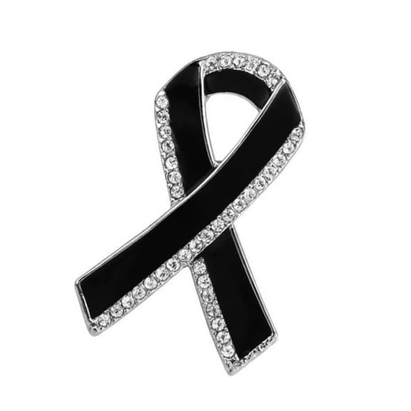 Elegant Black Ribbon Alloy Brooch Pin For Formal Event Casual Outfits And Accessories Chest Ornament Jewelry
