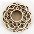 thumbnail image 4 of ZHU YU CHUN 2 PCS Creative Wooden Lotus Crystal Stand Sphere Display Stand Wooden Mini Sphere Holder Grid Board for Crystal Ball Nature Stone Collection(3.9 Inch lotus), 4 of 5