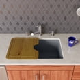thumbnail image 3 of ALFI brand AB2420UM-T Titanium 24" Undermount Single Bowl Granite Composite Kitchen Sink, 3 of 9