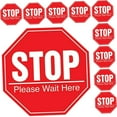thumbnail image 4 of HLONK10 Pcs Stop Epidemic Prevention Wall Sticker Safety Sign Poster Board Stand Nail Stickers Red, 4 of 8