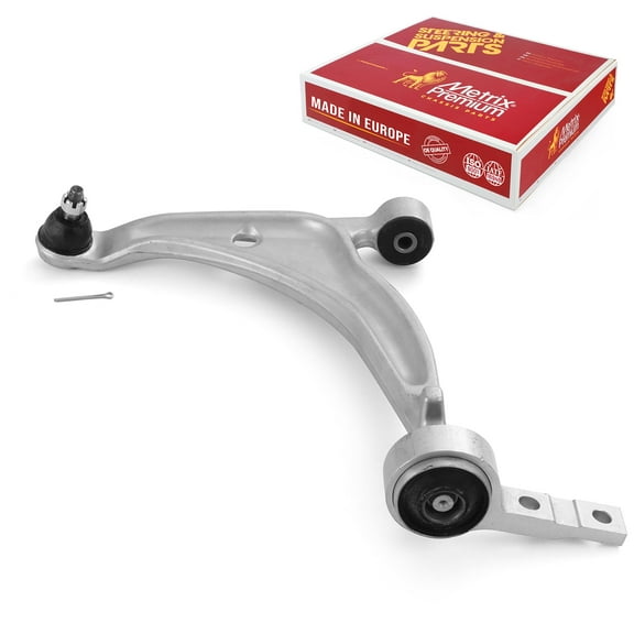 Metrix Premium Chassis Parts - Front Left Lower Control Arm w Ball Joint & Bushing Assembly Fits 09-14 Renault Safrane Mexico, 04-08 Nissan Maxima, 02-06 Altima, Replacement RK620167, Made in Europe