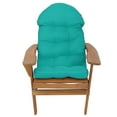 Adirondack Chair Cushion, Weather Resistant, High Back, Indoor/Outdoor, Non Slip with Ties