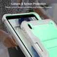 thumbnail image 5 of Dteck Case for iPad 10th Generaiton 10.9 inch 2022 Release,Heavy Duty Shockproof Rubber Rugged 3-Layer Protective Case Kicsktand Cover,Green, 5 of 8