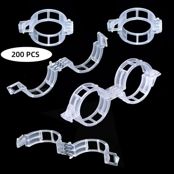 LQQBOX Plant Support Garden Clips,Tomato Vine Clips,Tomato Trellis Clips 200 Pcs for Vine Vegetables Tomato to Grow Upright and Makes Plants Healthier