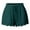Green, variant on Shorts for Women Pack of 2 Summer Elastic High Waist Wave Lace Hem Wide Leg Relaxed Fit Casual Shorts