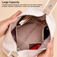 thumbnail image 4 of Portable Make Up Bag Cosmetics Organizer Handheld Travel Case With Zipper 4 Small Pockets Women Portable Cosmetics Make Up Organizer Storage Case, 4 of 8