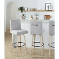 thumbnail image 5 of LumiSource Hank 30" Fixed-Height Barstool - Set of  2, 5 of 10