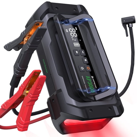 Jump Starter AMPBANK 3000A con compresor de aire de 150 psi