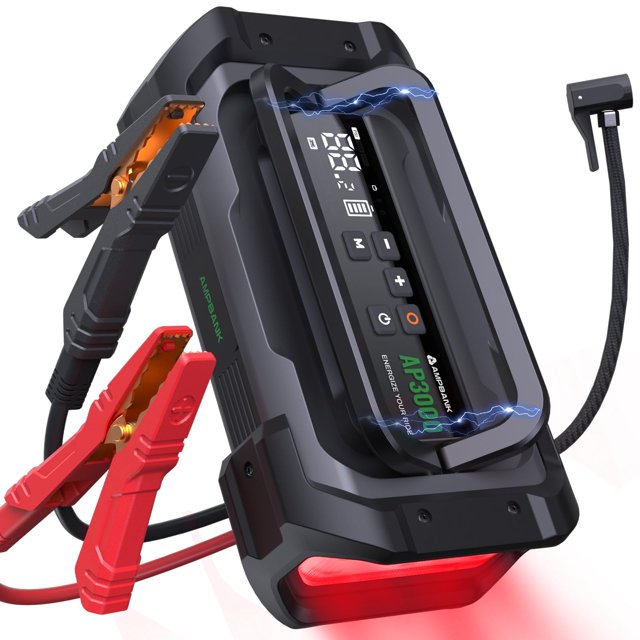 Jump Starter AMPBANK 3000A con compresor de aire de 150 psi
