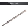 thumbnail image 3 of Veeki Masonry Drill Bit 25mm x 350mm Carbide Tipped Rotary Hammer Bit Square Shank for Impact Drill 1Pcs-0624, 3 of 5