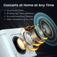 thumbnail image 2 of Karaoke Machine with 2 Wireless Mics, Portable Bluetooth Speaker for TV Singing, Home Party & Gifts for Adults, Kids, Boys & Girls White, 2 of 7