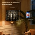 thumbnail image 6 of Metal Etching Process Large Lamp Shades, AEELLEEA Drum Big Lampshades for Table Lamp and Floor Light, Pattern of Trees Design, 12x14x10 inch, Spider, 6 of 9