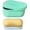 Cyan, variant on Travel Soap Case, Silicone Leakproof Soap Container with Lid, Portable Bar Soap Holder with Drainage Layer for Traveling, Soap Dish for Bathroom, Shower, Gym, School, Camping, Vacation (1 Pcs, Cyan)