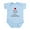 Sky Blue, variant on CafePress Keep Calm Call Grandma Bodysuit Newborn, Baby Light Bodysuit, Sky Blue, Newborn-24 Months