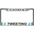 thumbnail image 1 of Je Préférerais Tweeter le Cadre de Plaque de Chrome License, 1 of 1