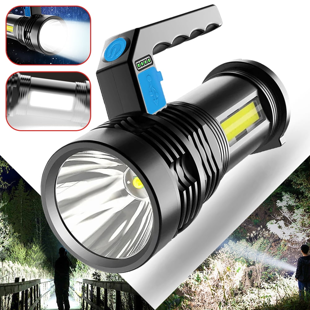 XQ-186 Super Bright Handheld LED Spotlight Rechargeable Flashlight Torch 