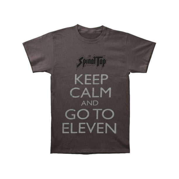 Spinal Tap - Spinal Tap Men's Keep Calm Go To Eleven T-shirt Charcoal - Walmart.com - Walmart.com
