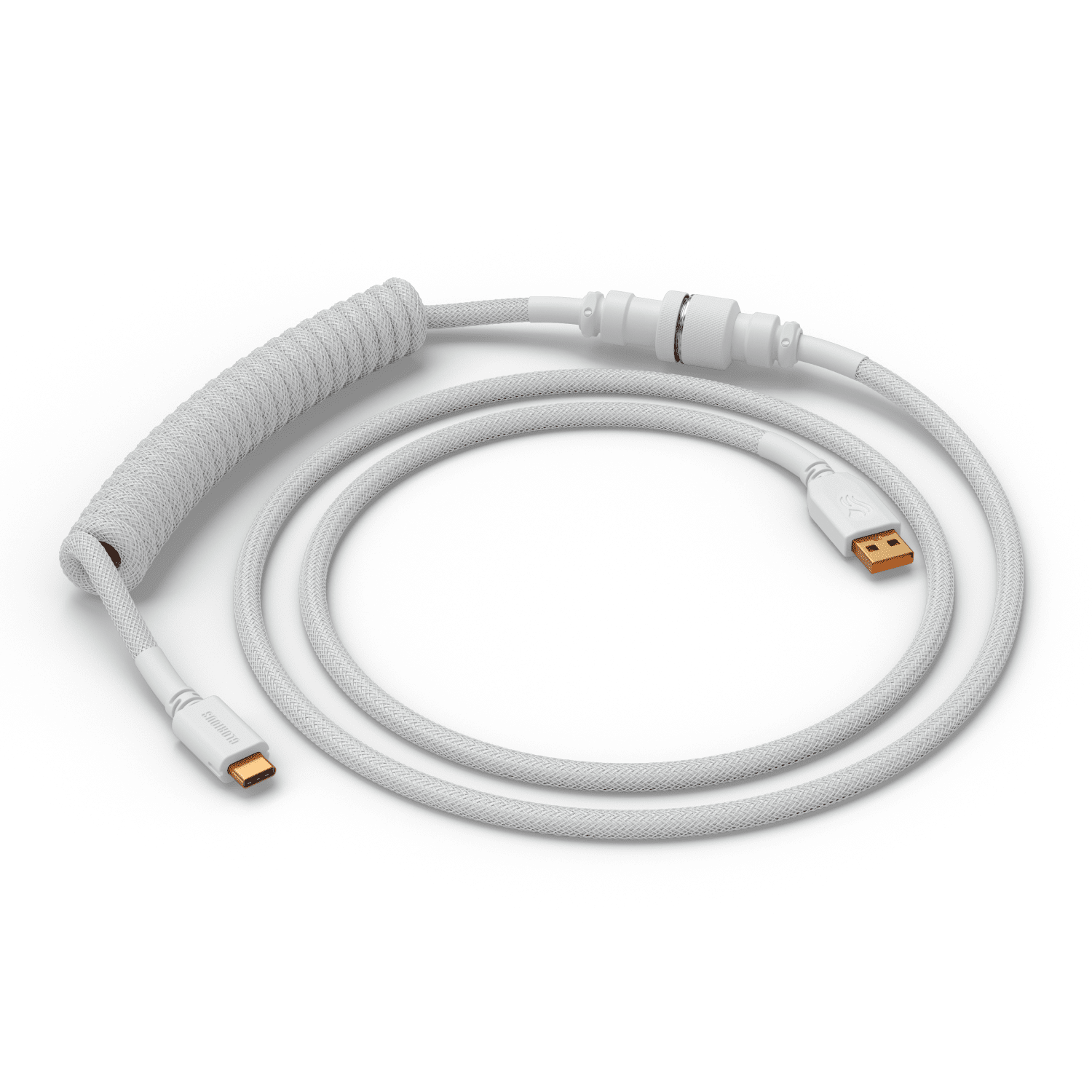 Glorious Gaming Artisan USB-C Coiled Braided Cable for Mechanical