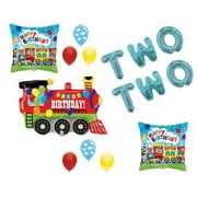 Chugga Chugga Two Two Train 2nd Birthday Party Balloons Decoration Supplies
