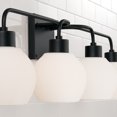 thumbnail image 5 of Capital Lighting 120041MB-540 Tanner 4 Light 34" Wide Vanity Light - Black, 5 of 6