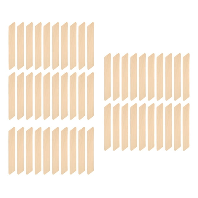 Palos, 50 unidades de palitos de madera para encerar, palos de madera, espátulas para cera, palos de eficiencia óptima