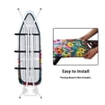 thumbnail image 4 of HELLHERO Easy Installation 15x54 Ironing Board Cover and Pad - Elastic Edge, Applicable Standard Size Iron Board Cover, Stain Resistant, Setup for Effortless Ironing Experience, Flower and Bird, 4 of 5