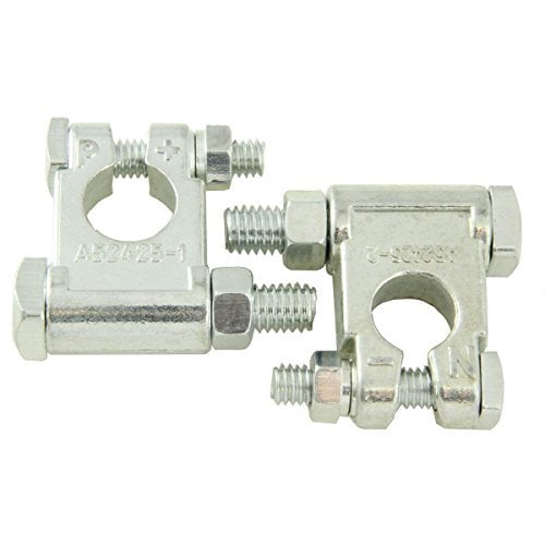 Military Style Top Post Battery Terminal 3/8 - Bolt positive & negative