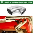 thumbnail image 2 of Unique Bargains 90 Degree Mandrel Bend Elbow Car Modified Exhaust Pipe Tubing Piping 2.5" Inch OD Thickness 1.5mm/16GA 63x175x1.5mm 304 Stainless Steel Silver Tone, 2 of 7