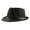 Black, variant on DQRPSEETB Mens 1920s Panama Fedora Hat Women Summer Mesh Straw Sun Hat Short Brim Cuban Trilby Derby Jazz Cap Packable Beach Dad Hat