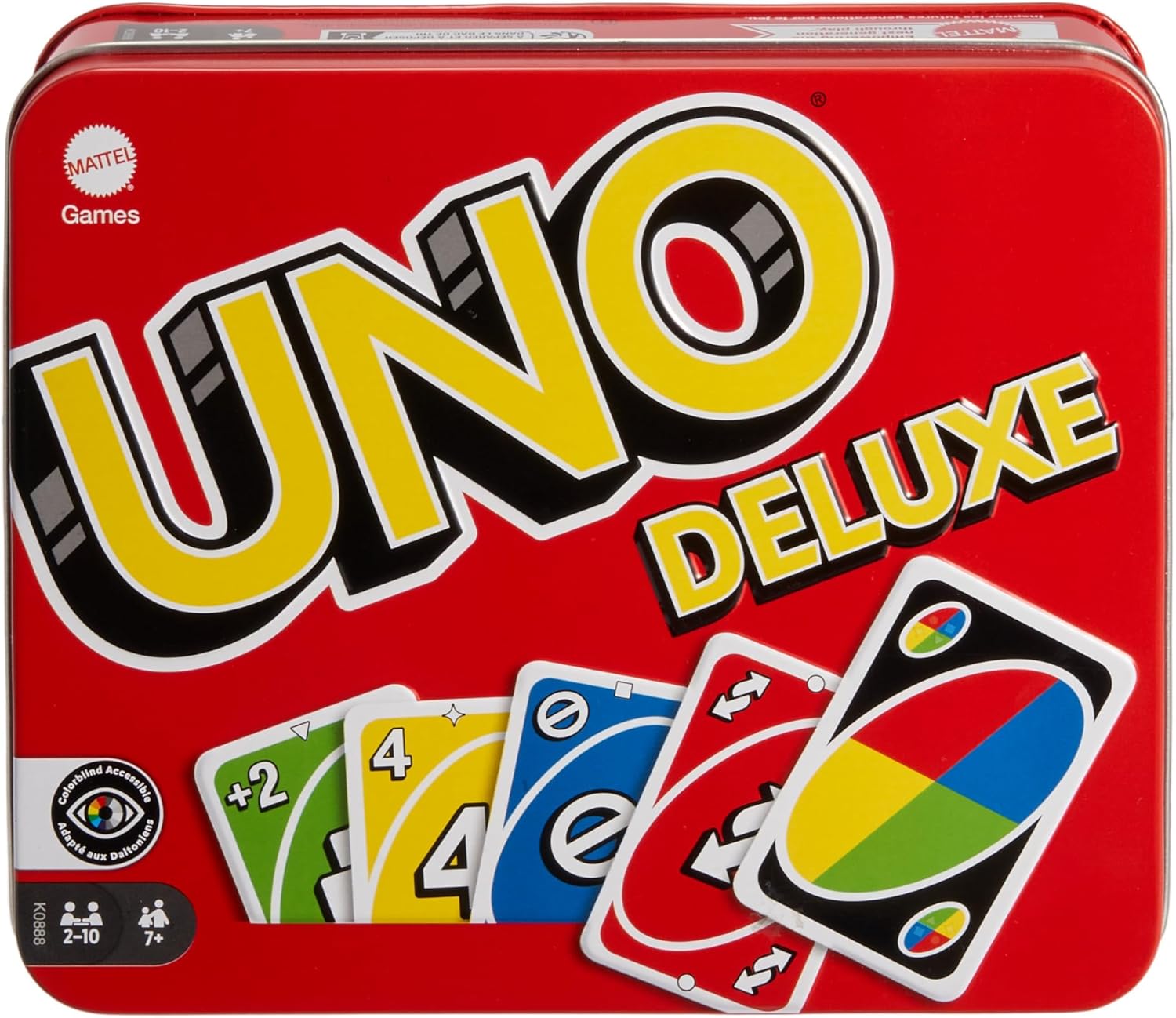 Mattel UNO Deluxe Card Game Tin