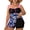 R0050: Pink, variant on Cadmus Plus Size Swimsuit for Women Two Piece High Waisted Slimming Coverage Tankini Swimwear Swim Dress with Flared Skirt Sizes L-4XL