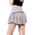 thumbnail image 3 of WIBACKER Womens Tennis Skirts High Waisted with Pockets Built-in Shorts Workout Running Pleated Athletic Golf Skorts, 3 of 4