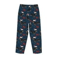 thumbnail image 5 of Naloa Christmas Dachshund Print Women’s Ultra-Soft Comfy Pajama Lounge Pants with Pockets & Drawstring, 5 of 8