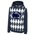 thumbnail image 2 of Youth Colosseum Navy Penn State Nittany Lions Argyle The Dealio Pullover Hoodie, 2 of 3