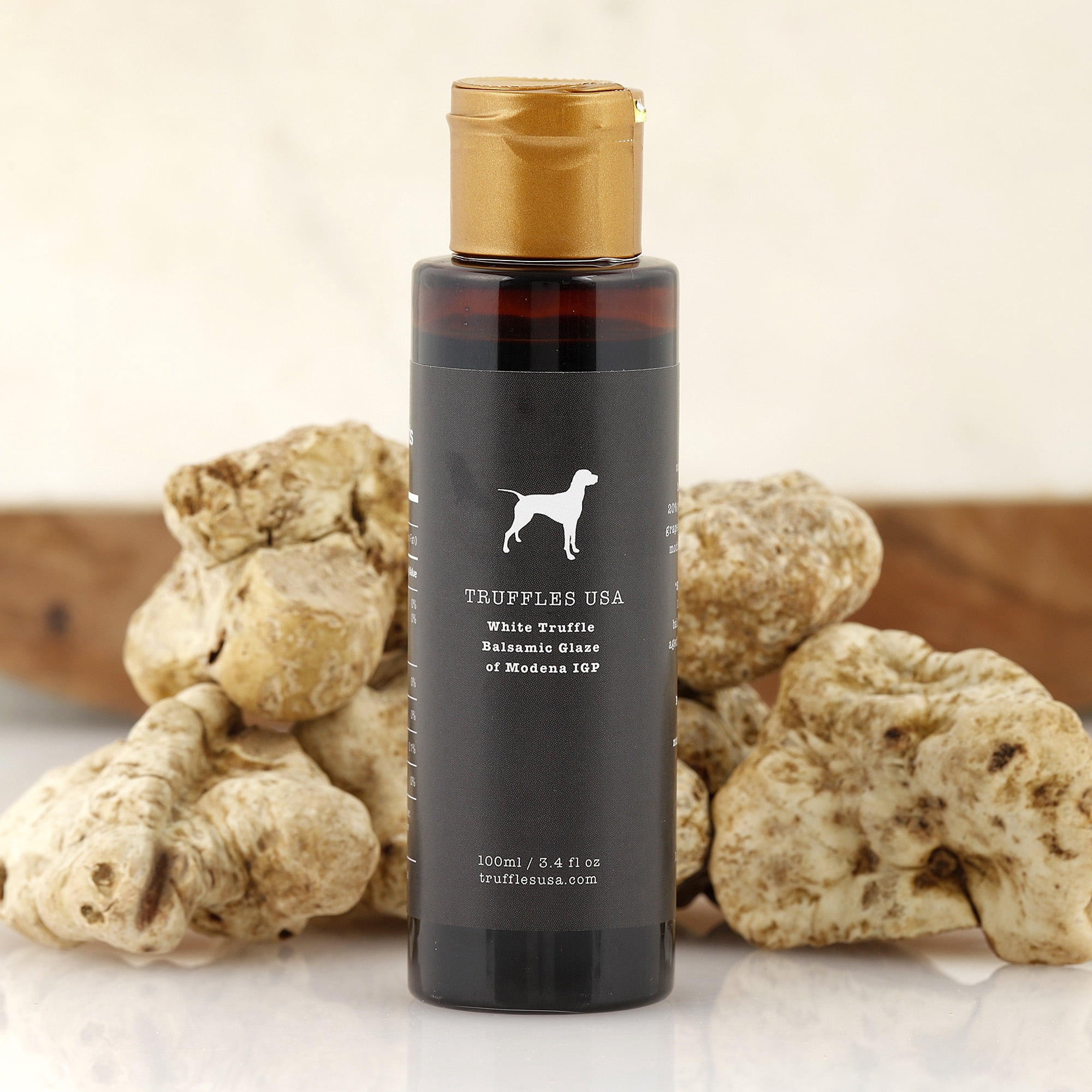 TRUFFLES USA White Truffle Balsamic Glaze of Modena IGP 3.4oz (100ml)