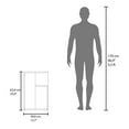 thumbnail image 2 of We Have Furniture Side Table Sallis, Living Room, Onyx/White, 2 of 7