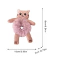 thumbnail image 3 of Cartoon Plush Hair Tie Scrunchy, Cute Rabbit Pig Animal Pattern Rubber Hairband for Children Women, Soft Elastic Hair Accessories, Polyester Fiber, 6.2" x 3.9", 3 of 8