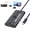 Black, variant on Lemorele 2 in 1 Video Capture Card+hub,Game Capture Dock with 1080P HDMI Loop‑out,USB 3.0 5Gbps,USB C Power,for Nintendo Switch/Steam Deck/ROG,OBS Compatible