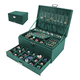 thumbnail image 1 of Cajas Para Joyeria Franela Organizador De Joyas 3 Capas Xtellar verde, 1 of 4