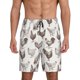 thumbnail image 1 of Balery Chickens Pantalones cortos de pijama de punto de algodón para hombre con cinturilla y bolsillos-3X-Large, 1 of 6
