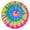 Rainbow Tie Dye-1, variant on Rainbow Tie Dye Spiral Pattern Round Fitted Tablecloth with Elastic Edge,Dining Table Cover Waterproof,Outdoor Round Tablecloth for Camping,Dining,Indoor and Outdoor